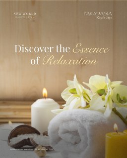 Step into serenity at Paradasia Royale Spa, where every detail is designed to soothe. From warm coconut oils to orchid-scented tranquility, discover the essence of relaxation—only at New World Makati Hotel. Open daily from 8 a.m. to 1 a.m. at Level 3—Paradasia Royale Spa is your sanctuary for calm, care, and complete rejuvenation. 

For general inquiries: 
📞 (02) 8811 6888
📧 enquiry.manila@newworldhotels.com
🌐 manila.newworldhotels.com

#NewWorldMakati #NewWorldMakatiHotel #NewWorldHotels #Paradasia