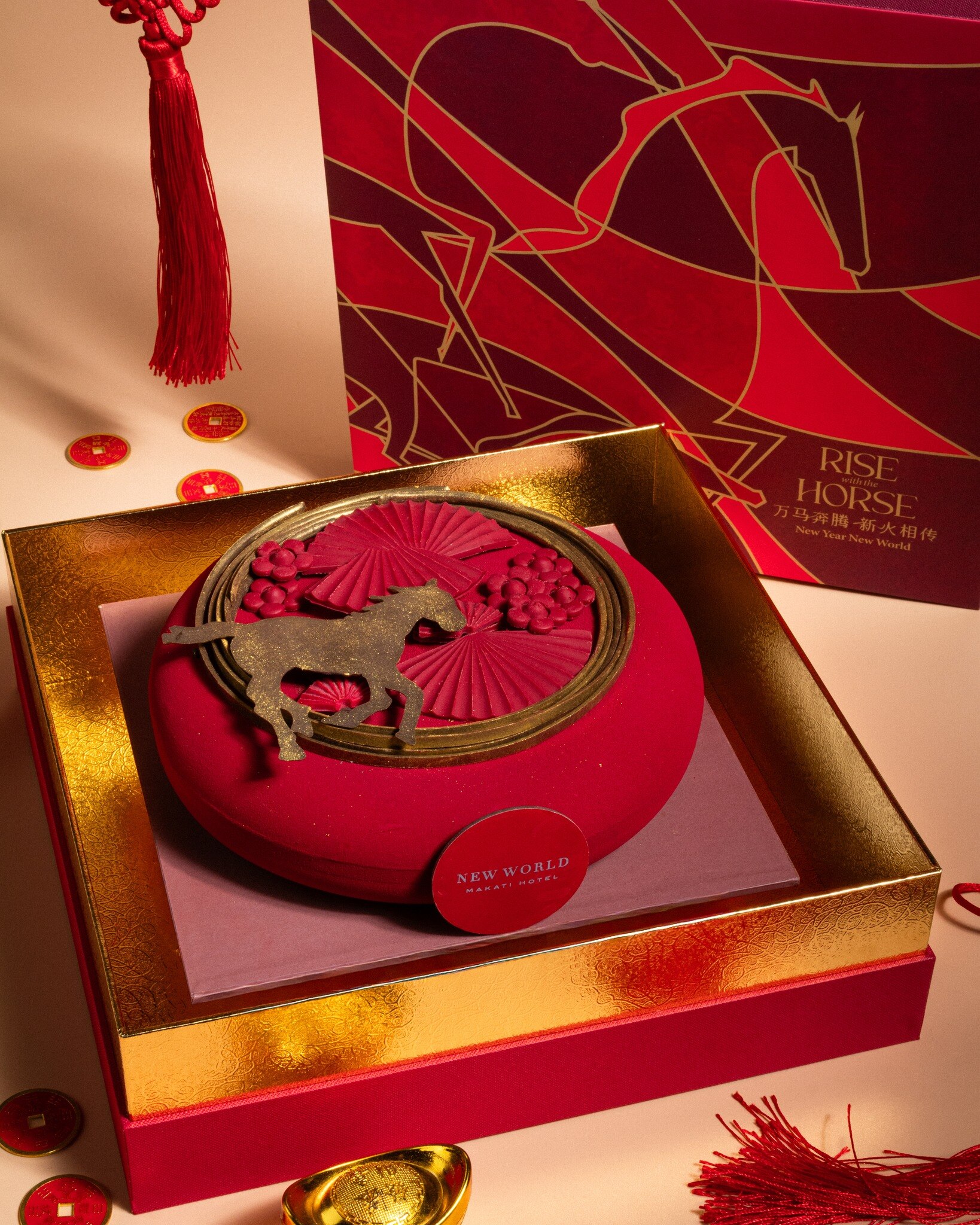 A Prosperous Indulgence This Chinese New Year!

Celebrate the season with our Black Sesame and Dark Chocolate Cake—a moist sponge cake delicately layered with bittersweet dark chocolate and blended with roasted black sesame.

Perfect for gifting or sharing moments of prosperity and togetherness.

Whole Cake: PHP 1,800 net
Petite: PHP 300 net
Available until March 3, 2026

Order yours and sweeten the Year of Abundance.

For general inquiries: 
📞 (02) 8811 6888
 📱 0917 888 4194
📧 enquiry.manila@newworldhotels.com or servicecentre.manila@newworldhotels.com
🌐 manila.newworldhotels.com

#NewWorldMakati #NewWorldMakatiHotel #NewWorldHotels #Jasmine