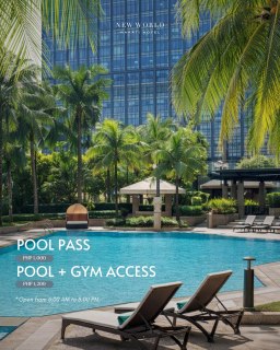 Your City Escape Begins Here�

Unwind with a refreshing swim or elevate your day with full access to both the pool and the fitness center. Enjoy a serene retreat surrounded by lush greenery—right in the heart of Makati.�

Relax, recharge, and make the day yours.

#NewWorldMakati  #NewWorldMakatiHotel #NewWorldHotels