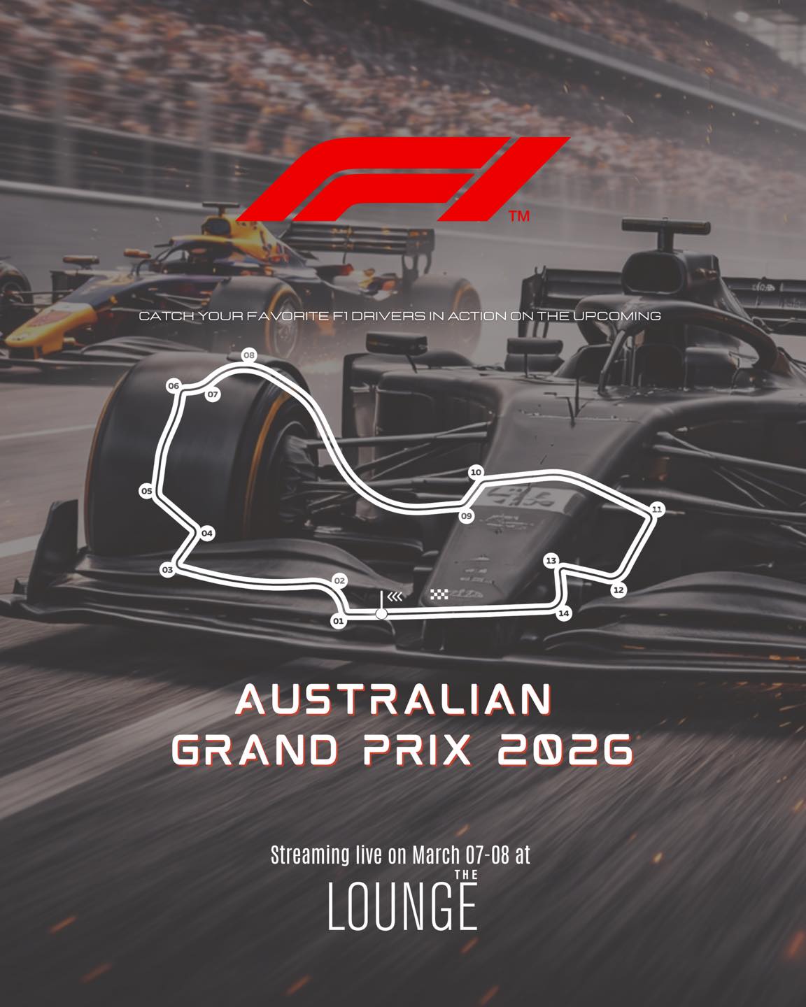 Race night at The Lounge. 🏁🍺
Feel every lap of the F1 Australian GP live on the big screen.

PHP 600 net includes:
• 1 reserved seat
• 1 local or draft beer
No pit stops for seats. Reserve yours now.

📞 (02) 8811 8888 (For general inquiries)
📱 0917 888 4194 (For F&B inquiries)
📧 enquiry.manila@newworldhotels.com or servicecentre.manila@newworldhotels.com
🌐 manila.newworldhotels.com

#NewWorldMakati #NewWorldMakatiHotel #NewWorldHotels #TheLounge