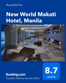 𝗪𝗵𝗲𝗿𝗲 𝗘𝘃𝗲𝗿𝘆 𝗚𝗿𝗲𝗮𝘁 𝗦𝘁𝗮𝘆 𝗕𝗲𝗴𝗶𝗻𝘀 ​
​
From the moment you arrive at 𝗡𝗲𝘄 𝗪𝗼𝗿𝗹𝗱 𝗠𝗮𝗸𝗮𝘁𝗶 𝗛𝗼𝘁𝗲𝗹, our team is ready to deliver seamless, thoughtful service — designed for today’s discerning traveller.​
​
We are honoured to be recognized at the 𝗕𝗼𝗼𝗸𝗶𝗻𝗴.𝗰𝗼𝗺 𝗧𝗿𝗮𝘃𝗲𝗹𝗹𝗲𝗿 𝗥𝗲𝘃𝗶𝗲𝘄 𝗔𝘄𝗮𝗿𝗱𝘀 𝟮𝟬𝟮𝟲, a reflection of the trust and kind words shared by our valued guests.​
 

📞 (02) 8811 6888 (For General inquiries)​
 📱 0917 888 4194 (For F&B inquiries)​
📧 enquiry.manila@newworldhotels.com or servicecentre.manila@newworldhotels.com​
🌐 manila.newworldhotels.com​
​
#NewWorldMakati #NewWorldMakatiHotel #NewWorldHotels