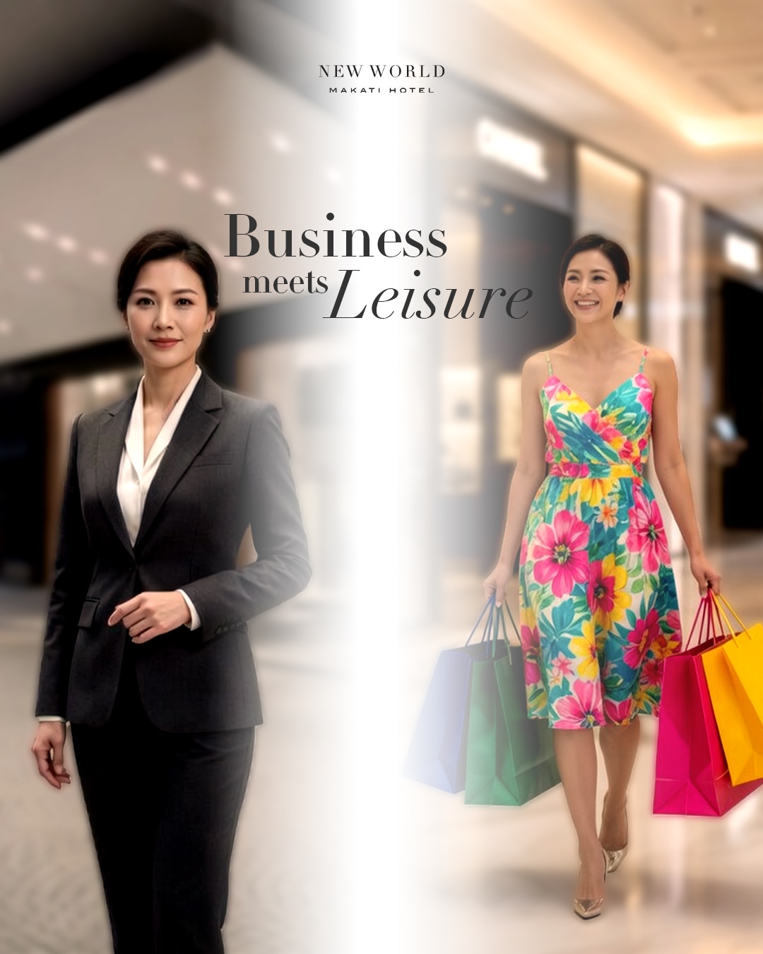 Turn your business trip into a well-deserved escape with New World Makati Hotel’s Business + Leisure (Bleisure) Room Package.​

After a productive day in the city, unwind with elevated comforts, premium shopping, exclusive privileges, and more time to enjoy Makati at your own pace.​

Enjoy:​
✔ Daily breakfast at Café 1228​
✔ Club Lounge access for Residence Club rooms and suites​
✔ Dining credits to use during your stay​
✔ 10% savings on spa treatments at Paradasia​
✔ 10% discount on laundry services​

Because business travel should come with a little more balance — and a lot more comfort.​

Booking Period: Until June 26, 2026​
Stay Period: April 10 – June 30, 2026​

Book direct and make the most of your next business trip.​

#NewWorldMakati #NWMNL #Bleisure #BusinessTravel #StayLonger #WorkAndUnwind #LuxuryInMakati ✨​

📞 (02) 8811 6888 (For General inquiries)
​📱 0917 888 4194 (For F&B inquiries)​
📧 enquiry.manila@newworldhotels.com or servicecentre.manila@newworldhotels.com​
🌐 manila.newworldhotels.com​

#NewWorldMakati #NewWorldMakatiHotel #NewWorldHotels