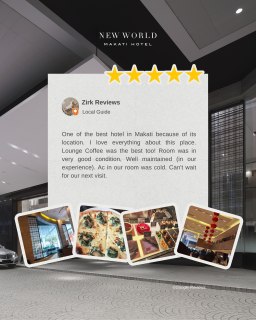 At New World Makati Hotel, every guest experience matters.​

We are grateful for this kind review and for recognizing our commitment to comfort, quality, and service. We look forward to your next visit!​
​
📞 (02) 8811 6888 ​
 📱 0917 888 4194 ​
📧 enquiry.manila@newworldhotels.com​
🌐 manila.newworldhotels.com​
#NewWorldMakati #NewWorldMakatiHotel #NewWorldHotels #GuestExperience #FiveStarStay #HospitalityExcellence