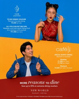 Every great meal deserves an even better deal.
Visit New World Makati Hotel at the Travel Madness Expo at SMX Convention Center from July 10–12 and unlock exclusive dining vouchers with savings of up to 55%.
#NewWorldMakati #NewWorldMakatiHotel #NewWorldHotels #TravelMadnessExpo