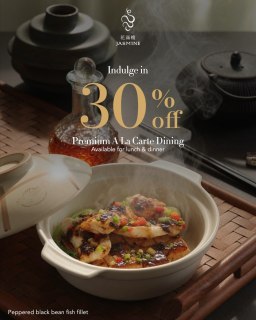 Don't miss these limited-time offers at Jasmine! 🥢 

Enjoy 30% OFF weekday à la carte dining until Aug. 31. ​

Plus special rates on our All You-Can-Eat Dim Sum Lunch until Aug. 16: ​
Weekdays: ₱1,288 net ​
Weekends: ₱1,488 net ​

Book your table now: ​
📞 (02) 8811 6888​
📱 0917 888 4194​
📧 fbreservations.manila@newworldhotels.com​

#NewWorldMakati #NewWorldMakatiHotel #NewWorldHotels #UnlimitedDimsum