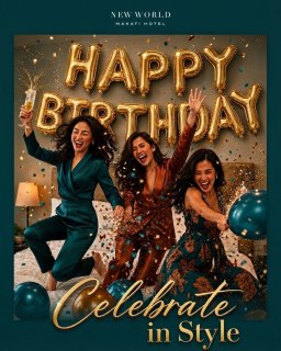 Every celebration deserves a special touch. ✨ Whether it's a birthday, anniversary, or a milestone worth remembering, let us transform your room into the perfect setting for unforgettable moments.​

Book your stay:
📞 (02) 8811 6888 ​
📧 reservations.manila@newworldhotels.com ​
🌐 Visit link in bio to learn more

#NewWorldMakati #NewWorldMakatiHotel #NewWorldHotels
