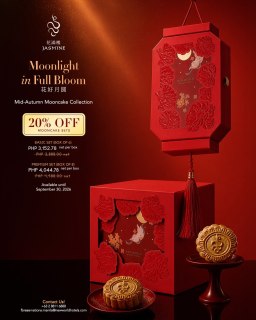 More time to savor the tradition. ✨ Enjoy 20% OFF Jasmine mooncake sets, now extended until September 30, 2026. Perfect for sharing or gifting this Mid-Autumn season.

📱 (02) 8811 6888 / 0917 888 4194
✉️ fbreservations.manila@newworldhotels.com

#NewWorldMakati #MidAutumnFestival #Mooncakes