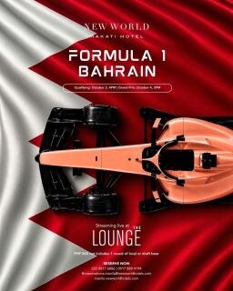 The race for glory continues in Bahrain.
Watch all the action unfold live at The Lounge, where thrilling motorsport moments are best enjoyed with great company and a refreshing beer.
Book your table now:
📞 (02) 8811 6888
📱 0917 888 4194
📧 fbreservations.manila@newworldhotels.com
#NewWorldMakati #NewWorldMakatiHotel #NewWorldHotels #F1Racing