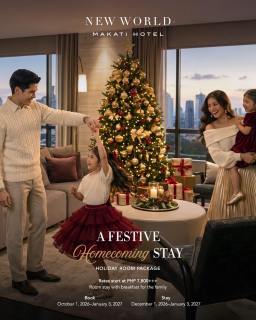 This season, make New World Makati Hotel your festive home away from home. Enjoy a memorable Christmas and New Year stay filled with meaningful moments, refined comforts, and holiday traditions to treasure.
Reserve your holiday getaway today:
📞 (02) 8811 6888
📧 reservations.manila@newworldhotels.com
🌐 Visit the link in our bio to learn more.
#NewWorldMakati #Christmas #NewYearsEve