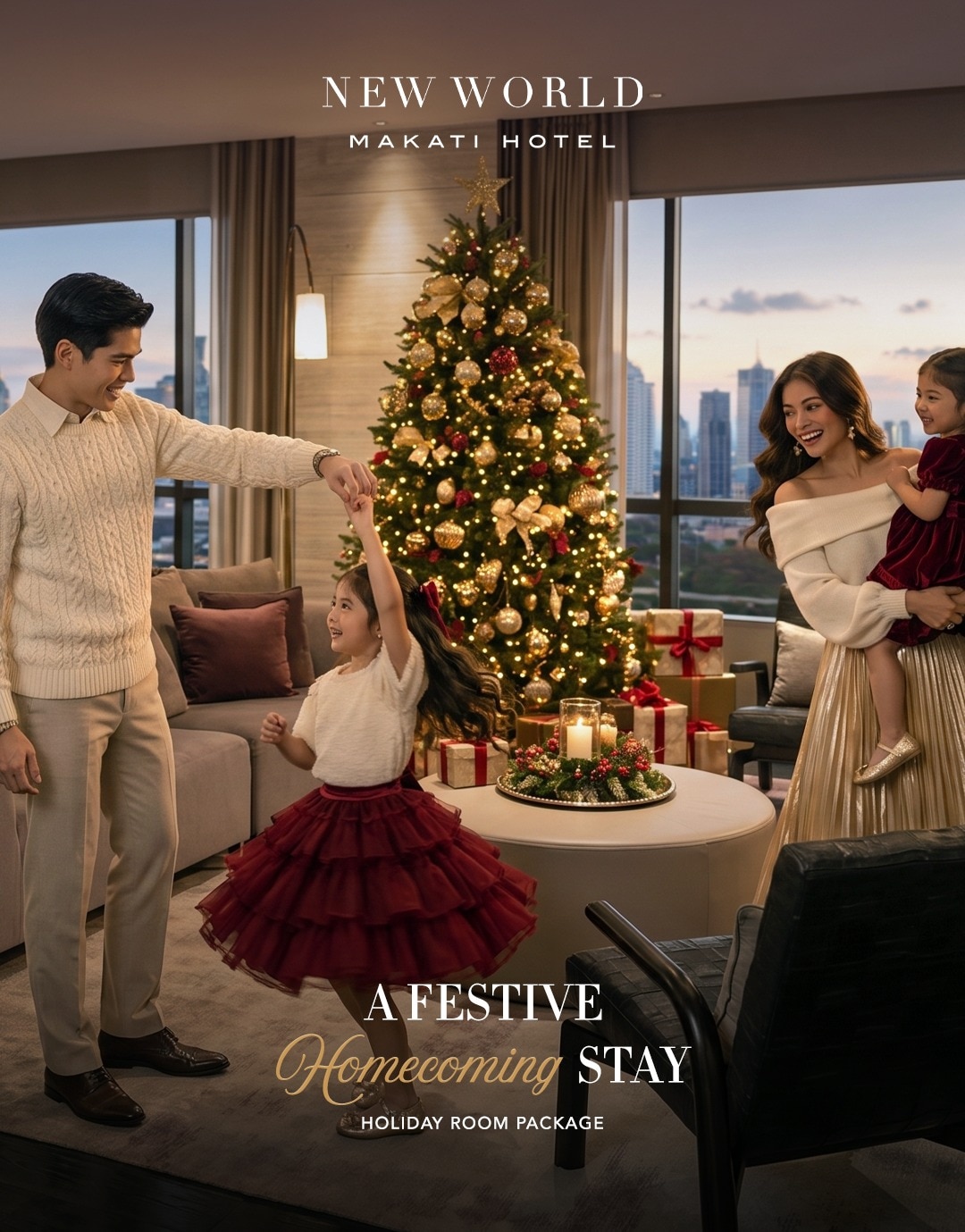 This season, make New World Makati Hotel your festive home away from home. Enjoy a memorable Christmas and New Year stay filled with meaningful moments, refined comforts, and holiday traditions to treasure.​

Reserve your festive stay today:​
📞 (02) 8811 6888 ​
📧 reservations.manila@newworldhotels.com ​
🌐 Visit link in bio to learn more​

#NewWorldMakati #Christmas #NewYearsEve