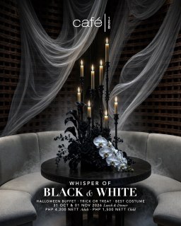 A whisper of mystery. A taste of indulgence. 🖤
Celebrate Halloween with a spooktacular feast at Café 1228.
Rate is at PHP 4,200 net per person.
Book your table now:
📞 (02) 8811 6888
📱 0917 888 4194
📧 fbreservations.manila@newworldhotels.com
#NewWorldMakatiHotel #Cafe1228 #Halloween